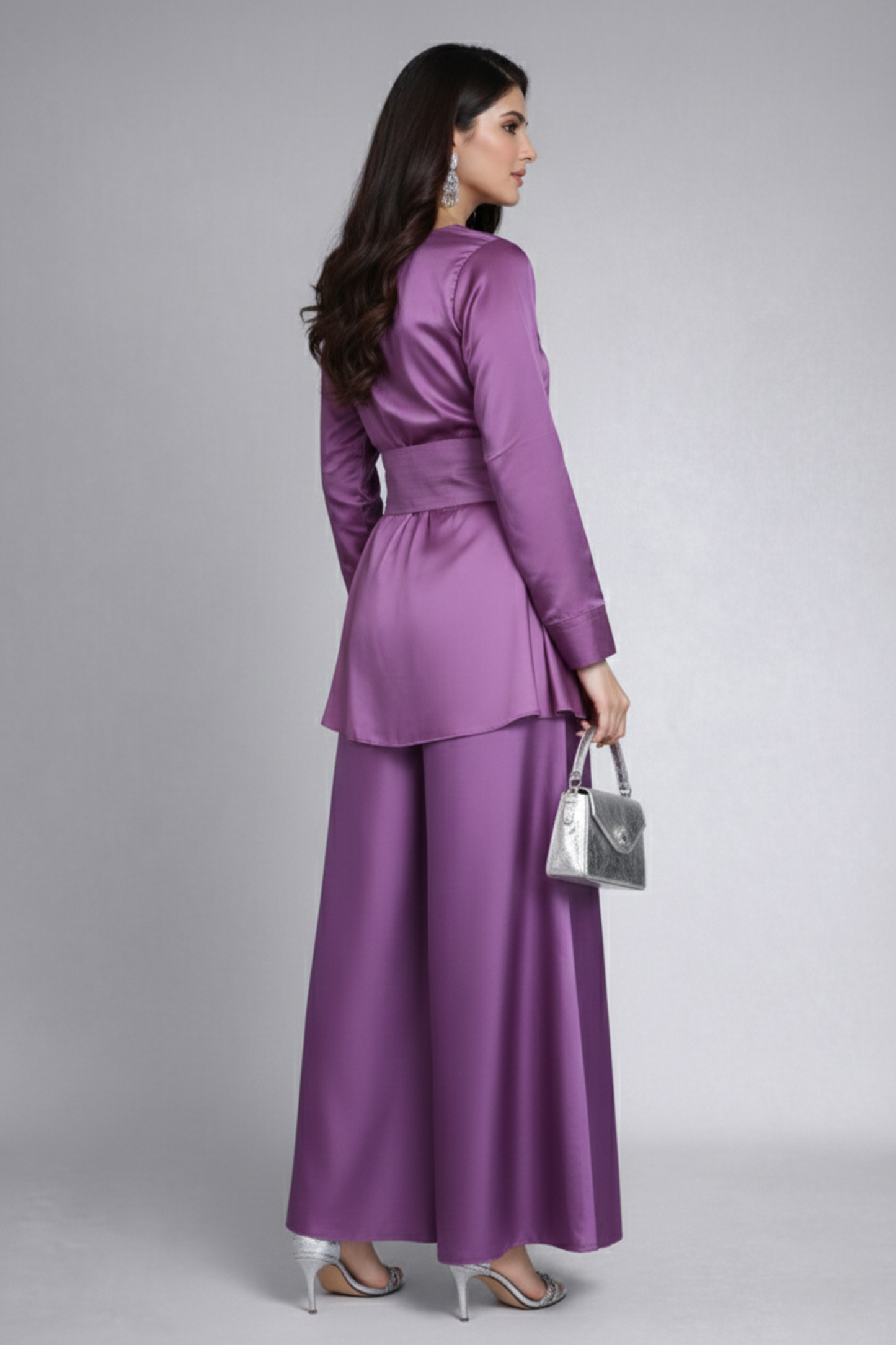 Lavender Floral Embroidered Co-ord