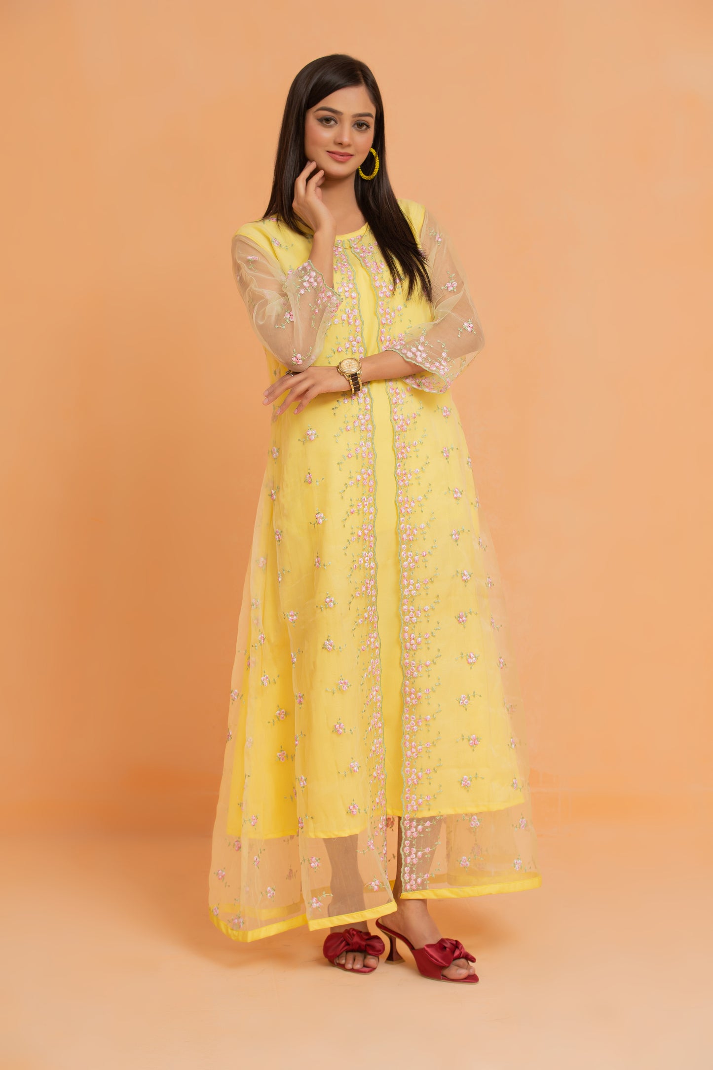 Luminous Layers Shrug Dress