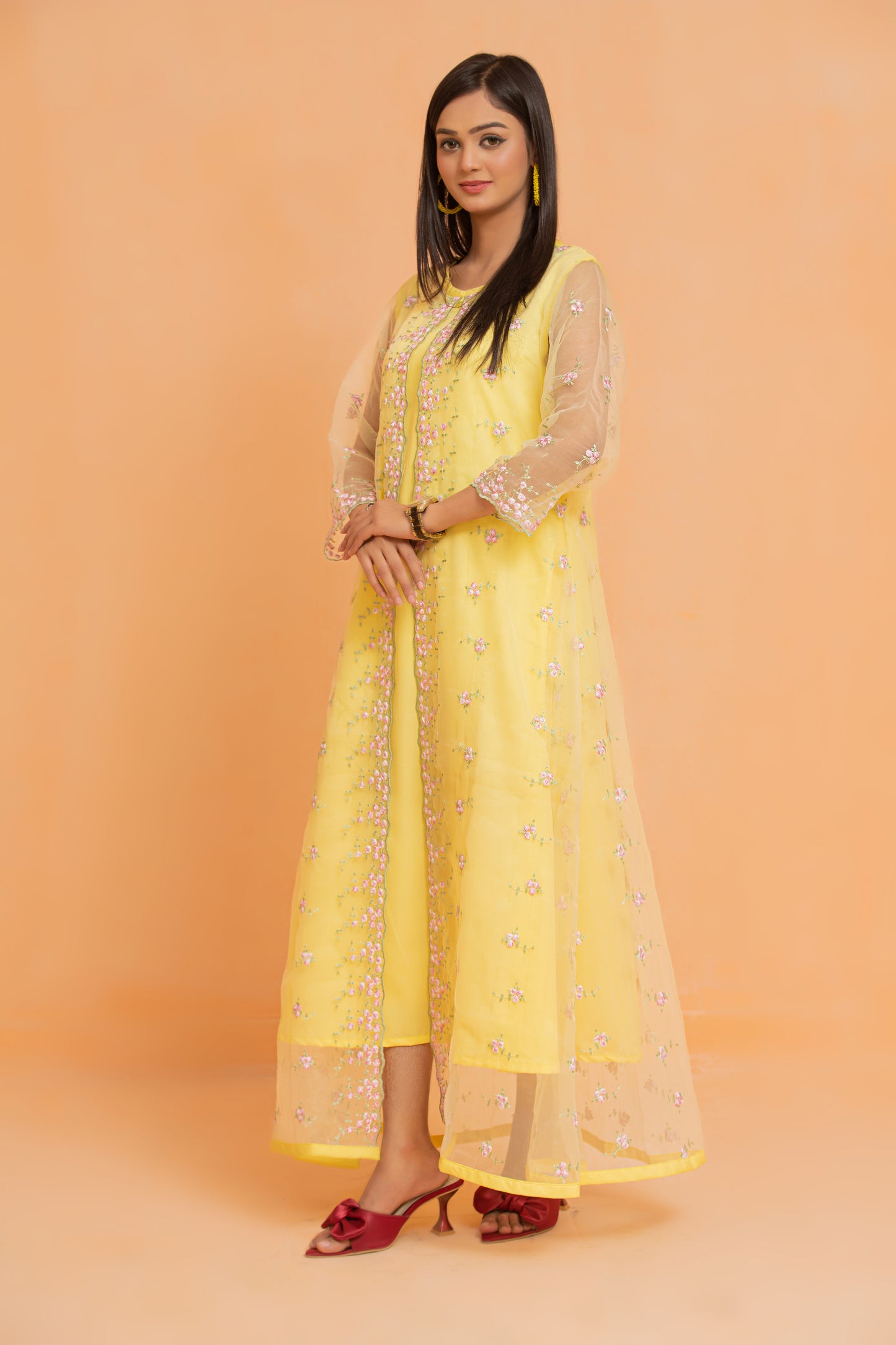 Luminous Layers Shrug Dress
