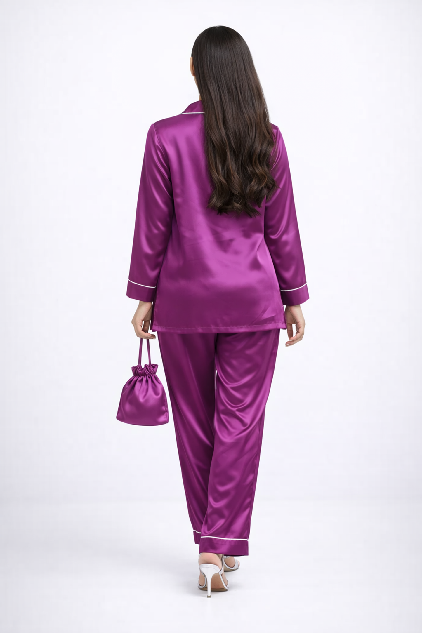 Amethyst Satin Lounge Set