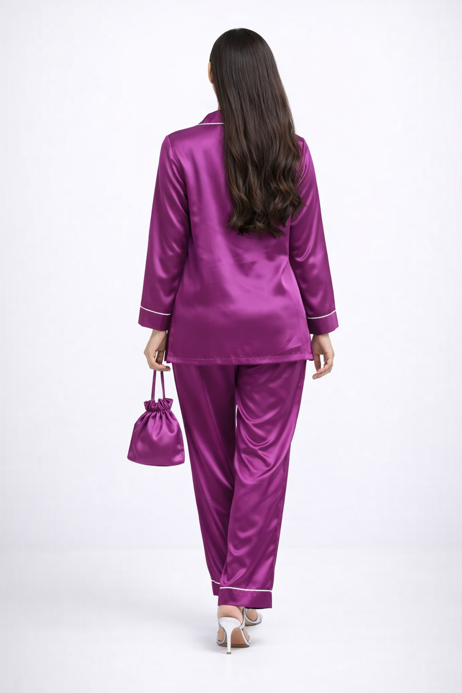 Amethyst Satin Lounge Set