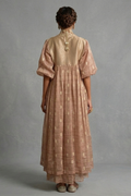 Dusty Rose Embellished Cape-Style Fusion