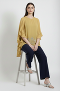 Golden Meadow Ruffle-Sleeve Top
