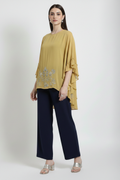 Golden Meadow Ruffle-Sleeve Top