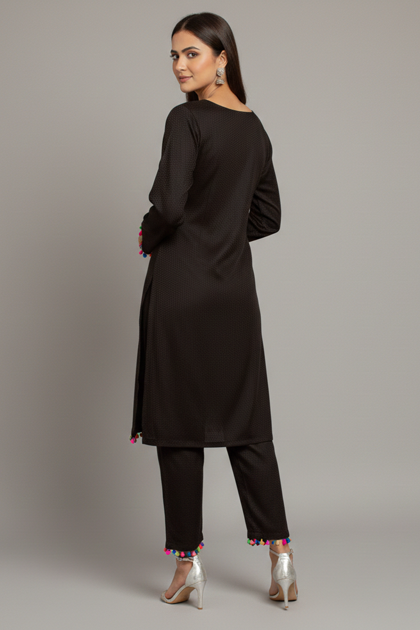Black Crown Long Co Ord Set
