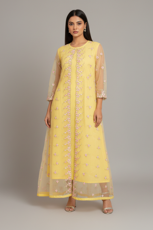 Luminous Layers Shrug Dress