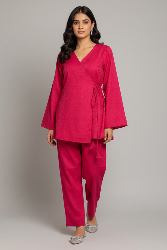 Pink Tulips Co Ord Set