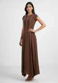Terra Contrast Panel Maxi Dress