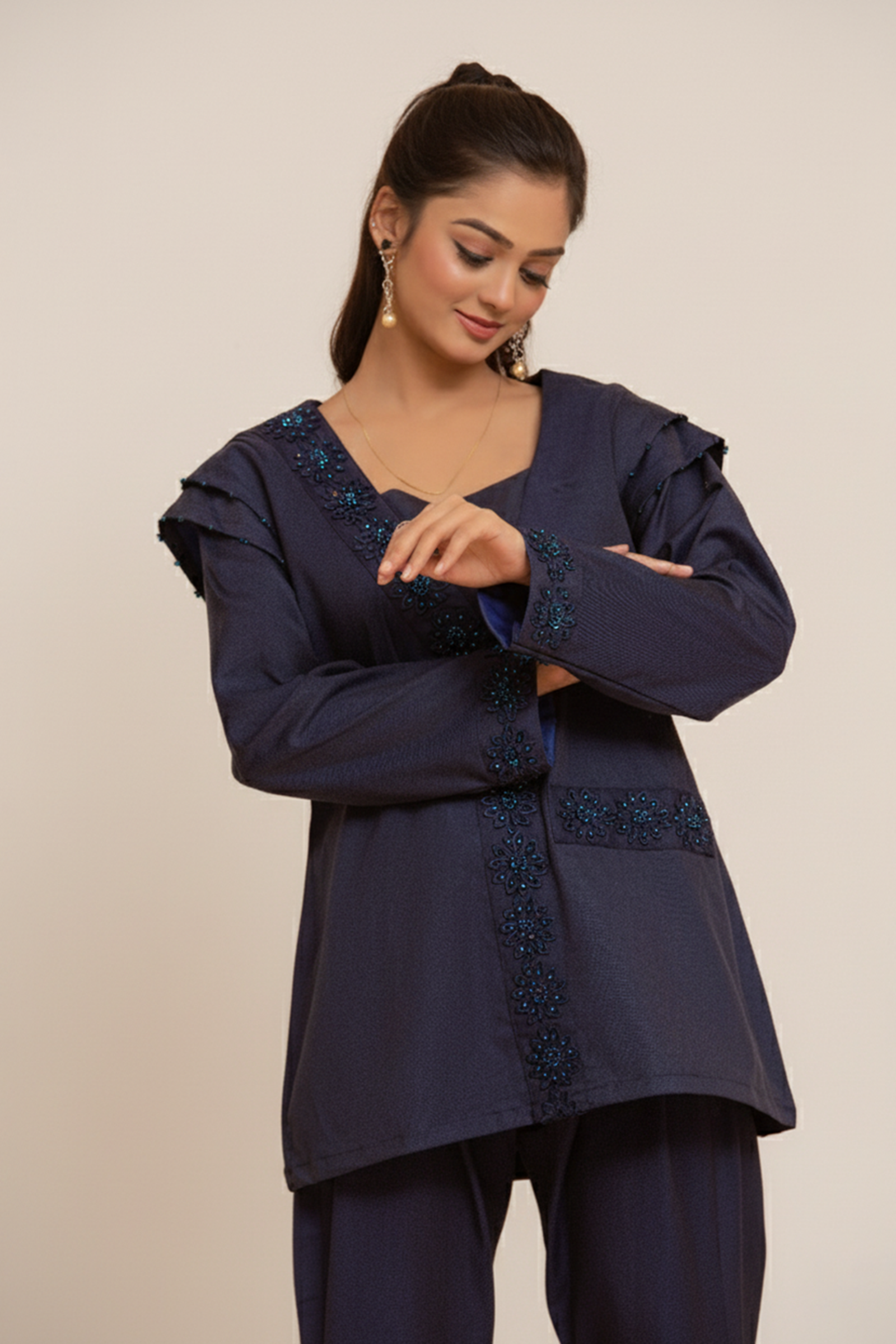 Blue Noir Ensemble Co Ord Set