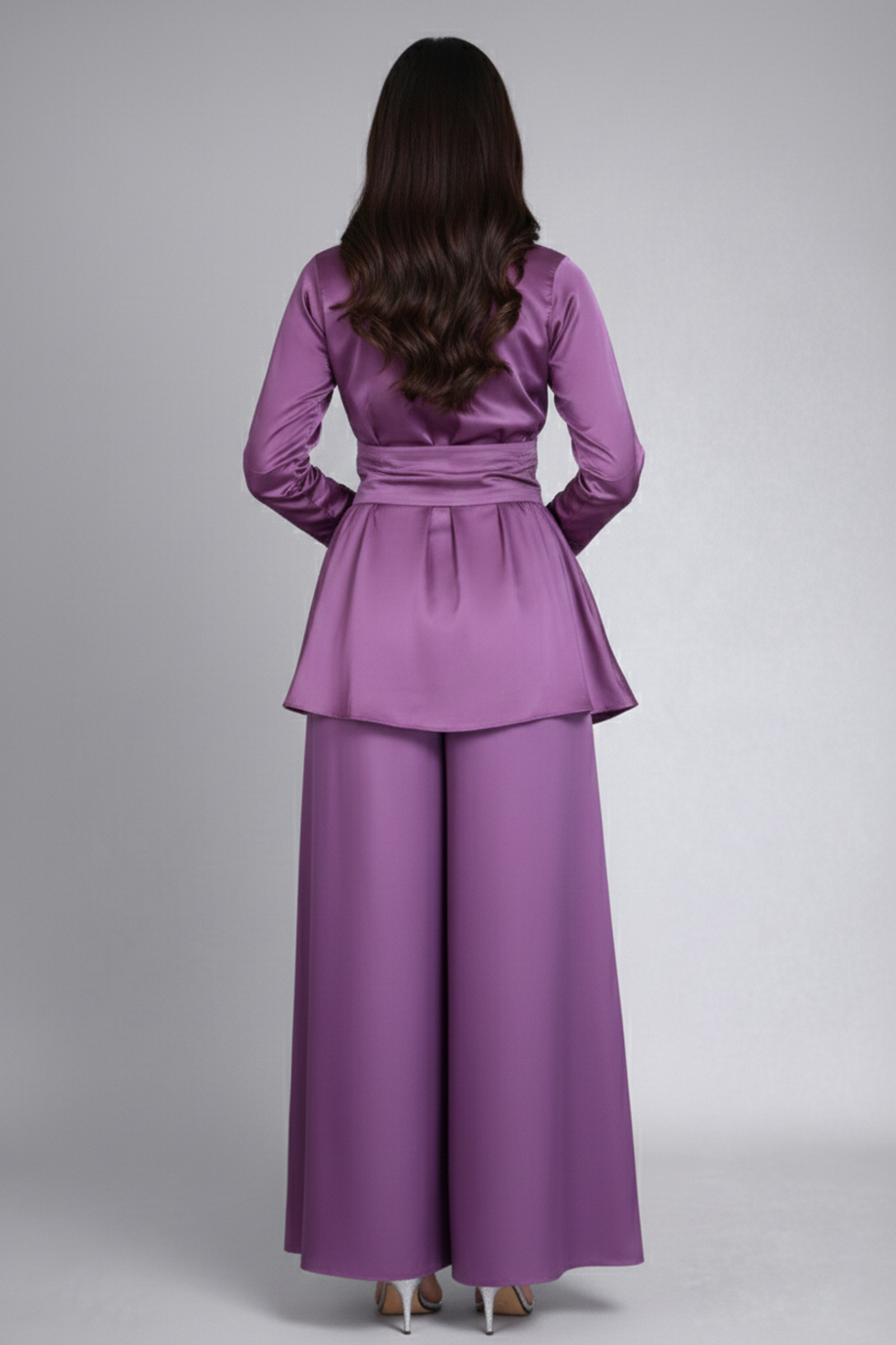 Lavender Floral Embroidered Co-ord