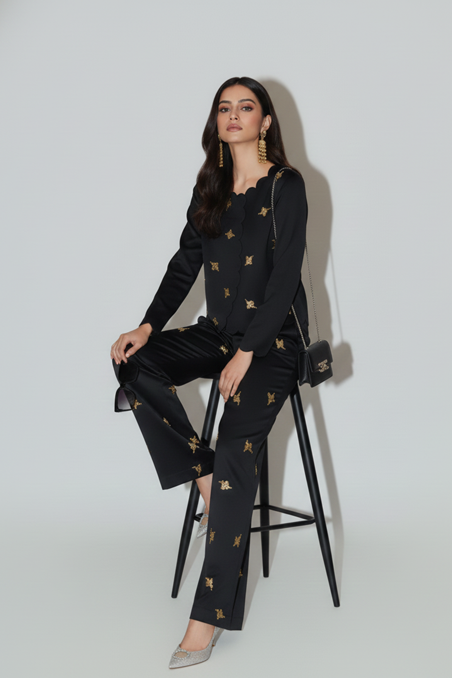 Midnight Scallop Co-ord Set