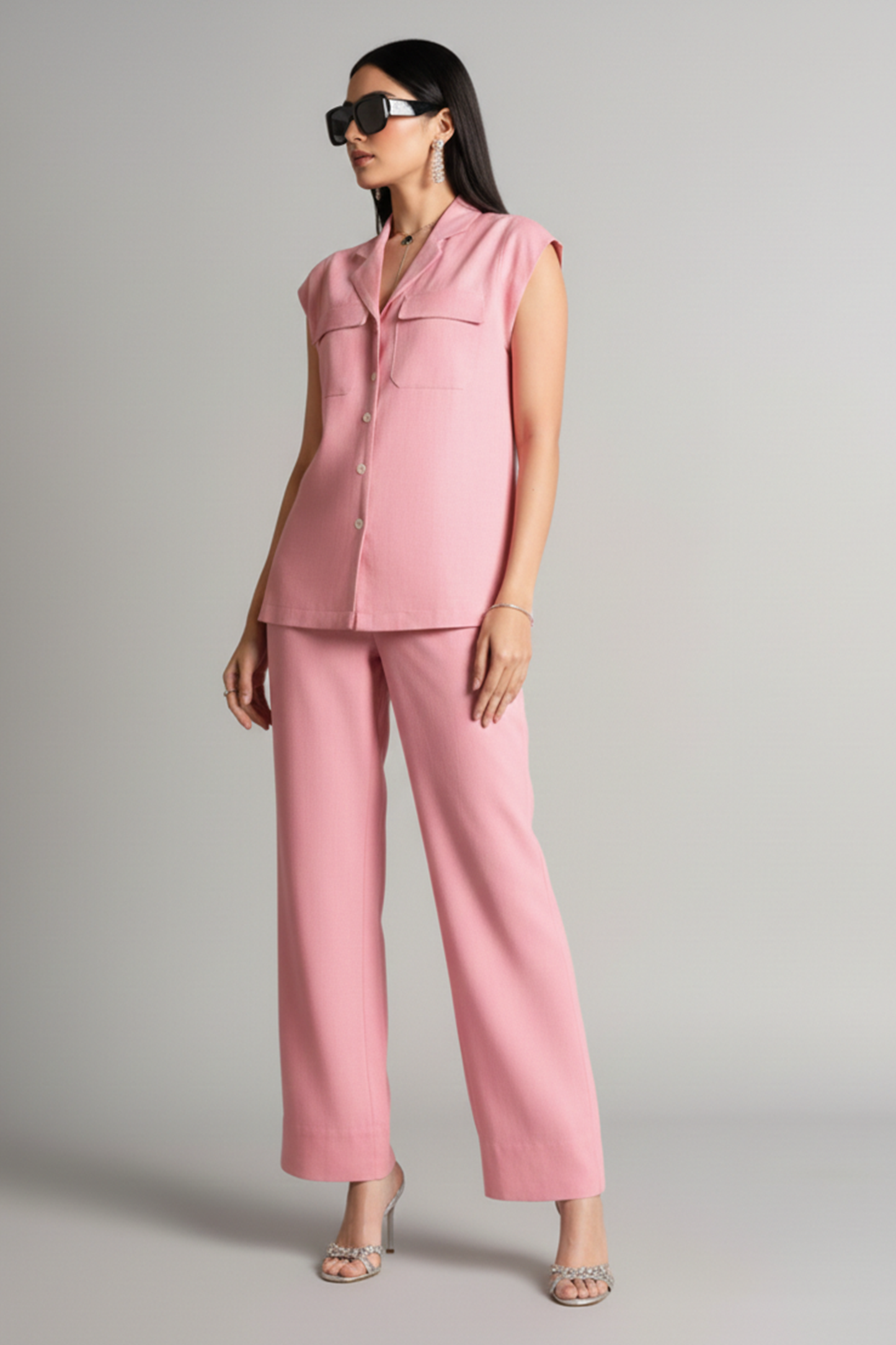 Peony Notch-Collar Co-ord Set