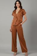 Sienna Satin Monochromatic Co-ord Set