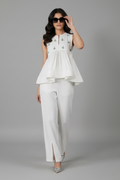 Jasmine Pearl Peplum Co-ord Set