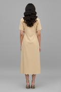 Sand Shell Scalloped Dress