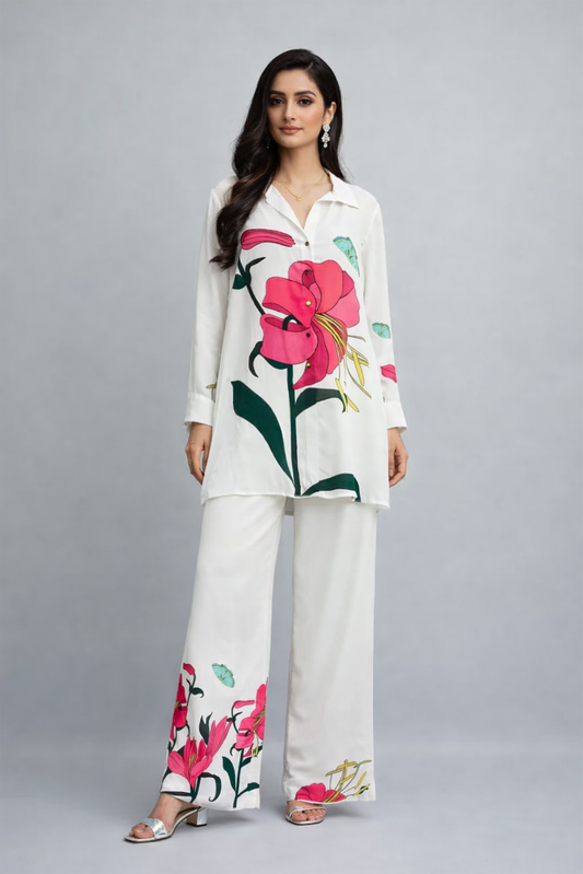 Lily Bloom Ivory Co-ord Set