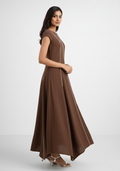 Terra Contrast Panel Maxi Dress