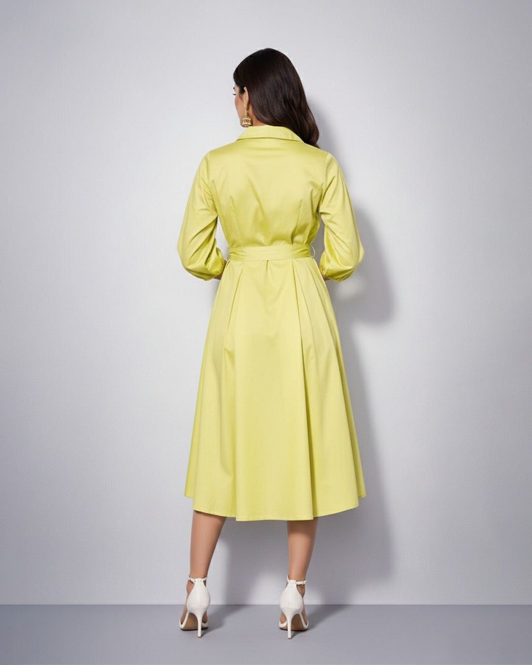 The Citron Midi Dress