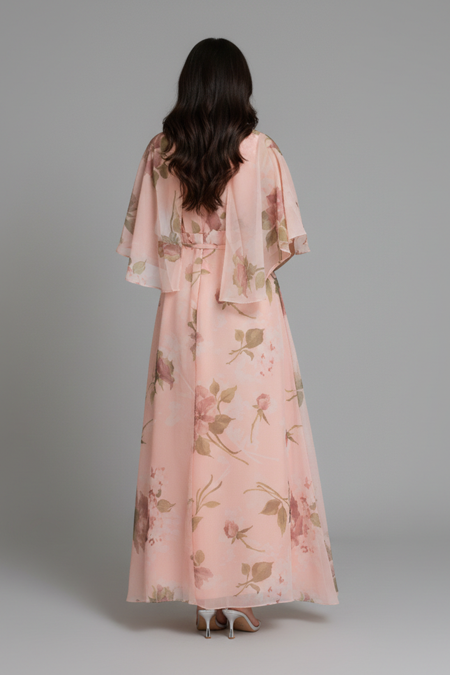Fairy Pink Floral Maxi Dress