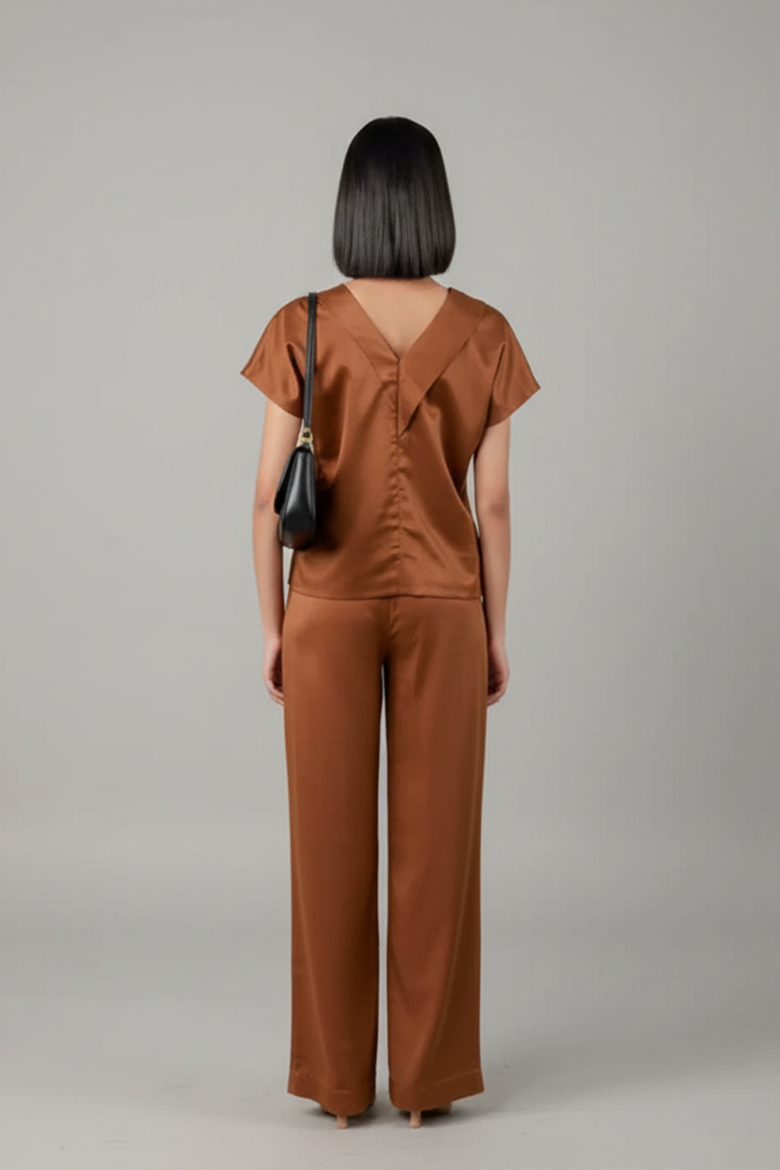 Sienna Satin Monochromatic Co-ord Set