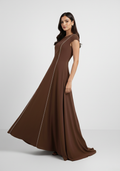 Terra Contrast Panel Maxi Dress