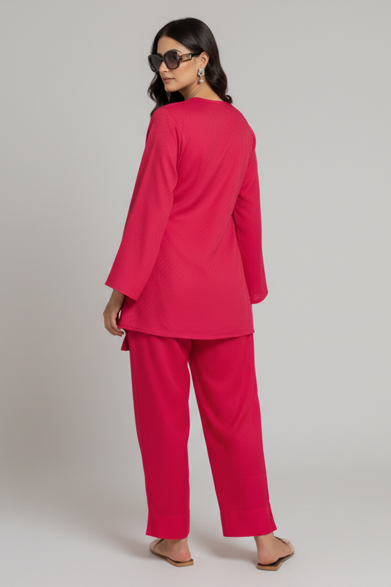 Pink Tulips Co Ord Set