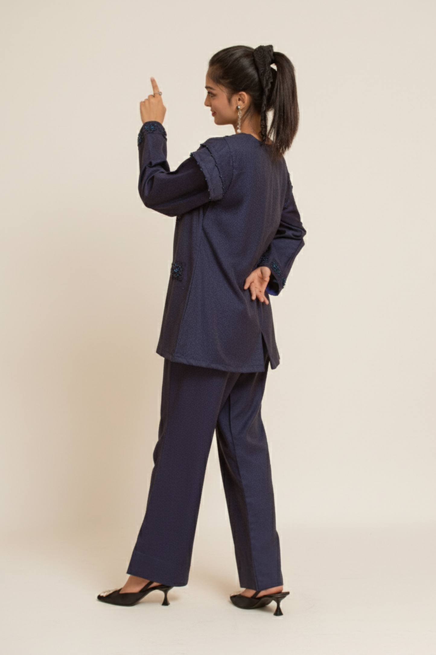 Blue Noir Ensemble Co Ord Set