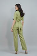 Olive Ribbed Utility Co-ord Set