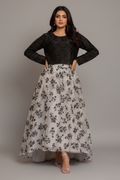 Ethereal Elegance Top & Skirt Set