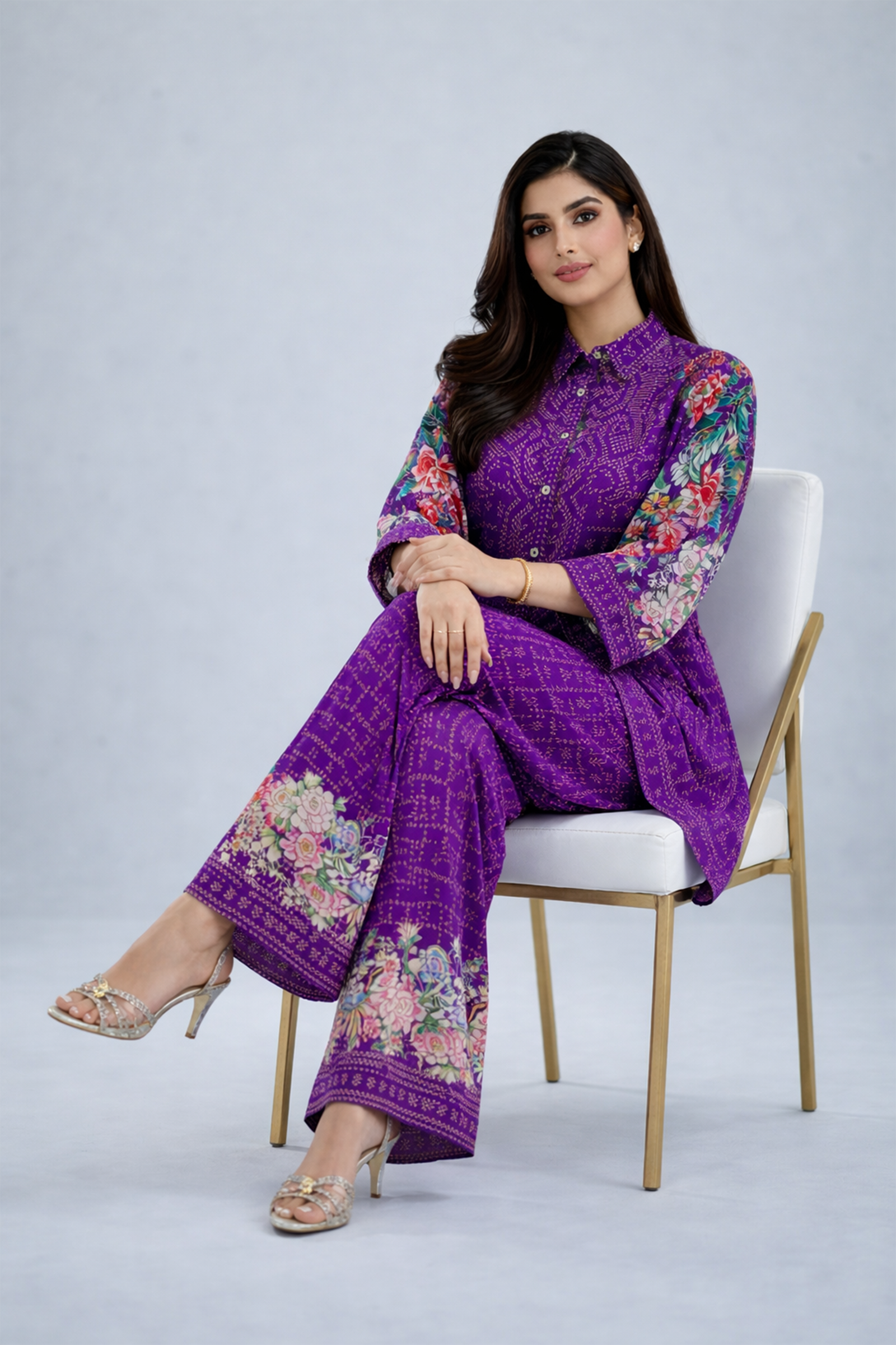 Amethyst Bloom Long Co-ord Set