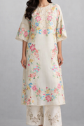 Ivory Meadow Eyelet Long Co-ord Set