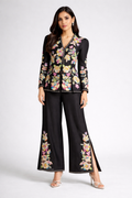 Midnight Bloom Embroidered Co-ord Set