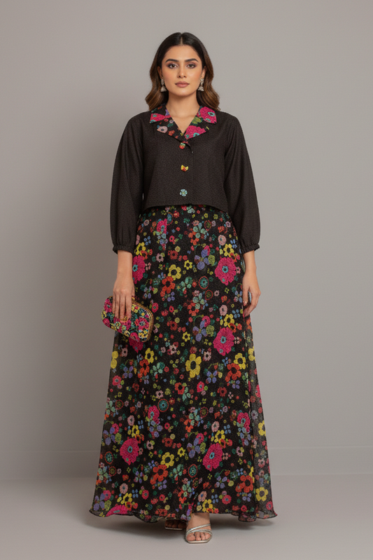 Carnation Top & Skirt Set