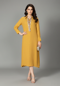 Marigold Embroidered Tunic Dress