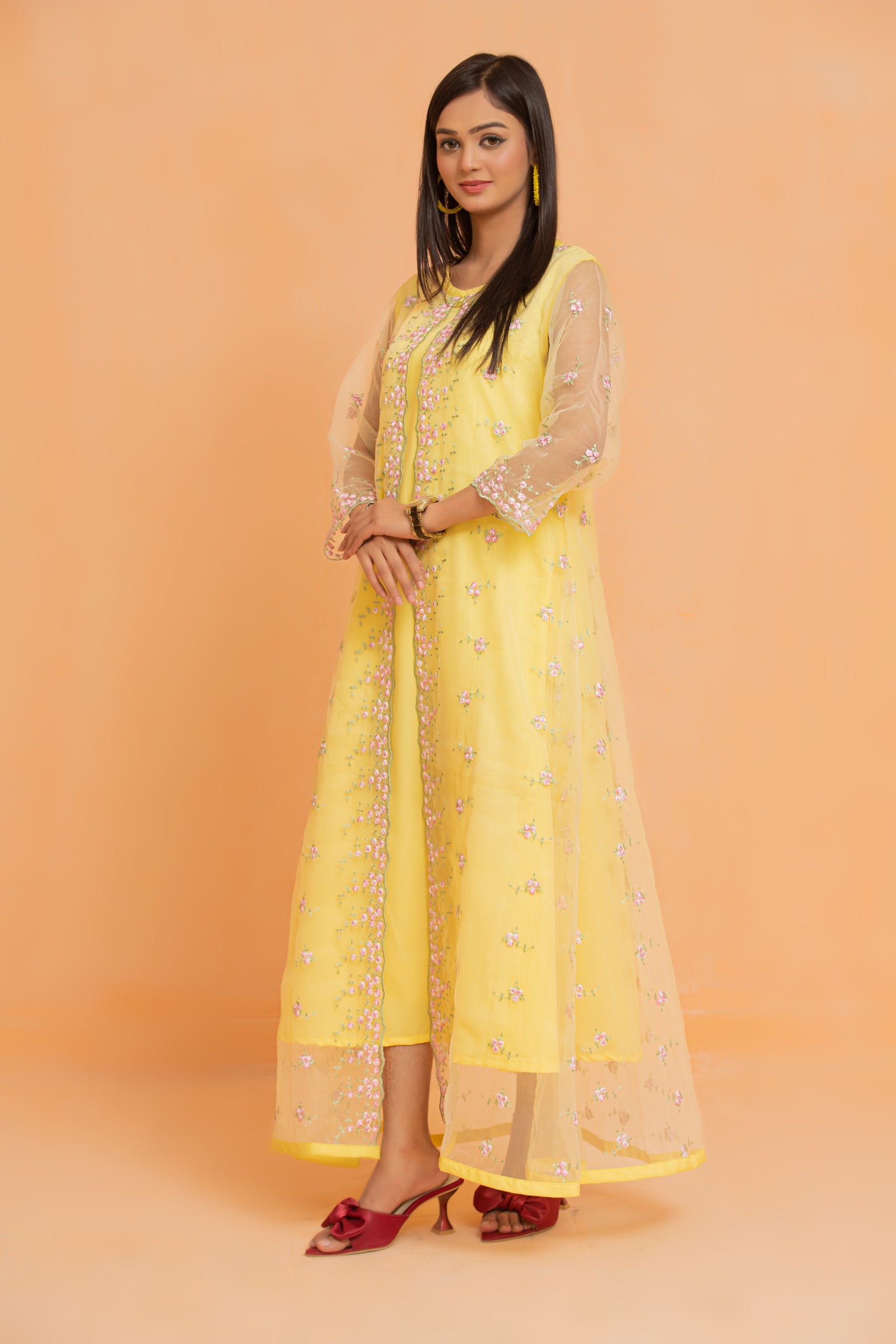 Luminous Layers Shrug Dress
