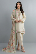 Ivory Blossom Embroidered