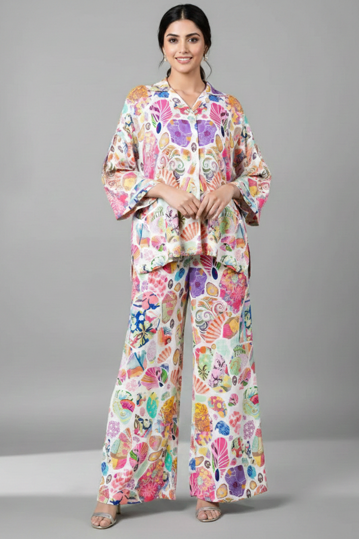 Kaleidoscope Shells Digital Print Co-ord Set