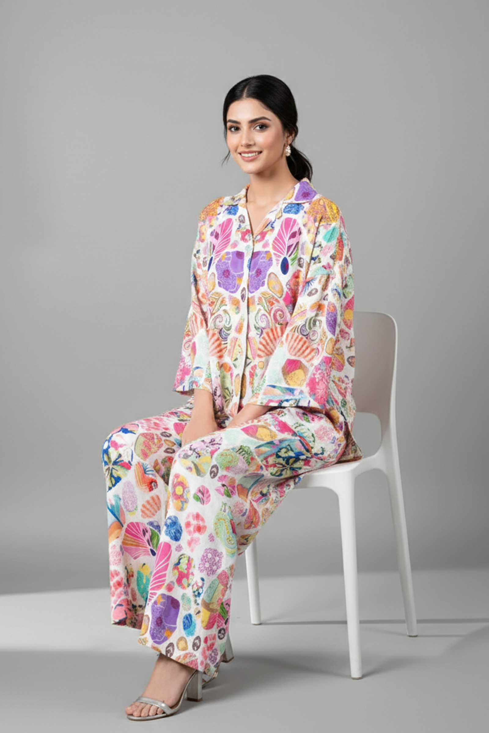 Kaleidoscope Shells Digital Print Co-ord Set
