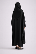 Midnight Lace Butterfly Abaya