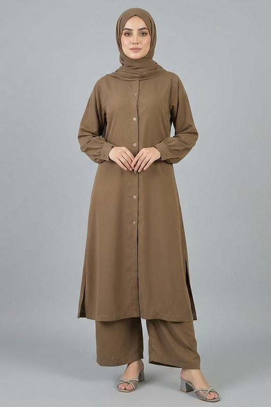 Mocca Utility Co-ord Abaya