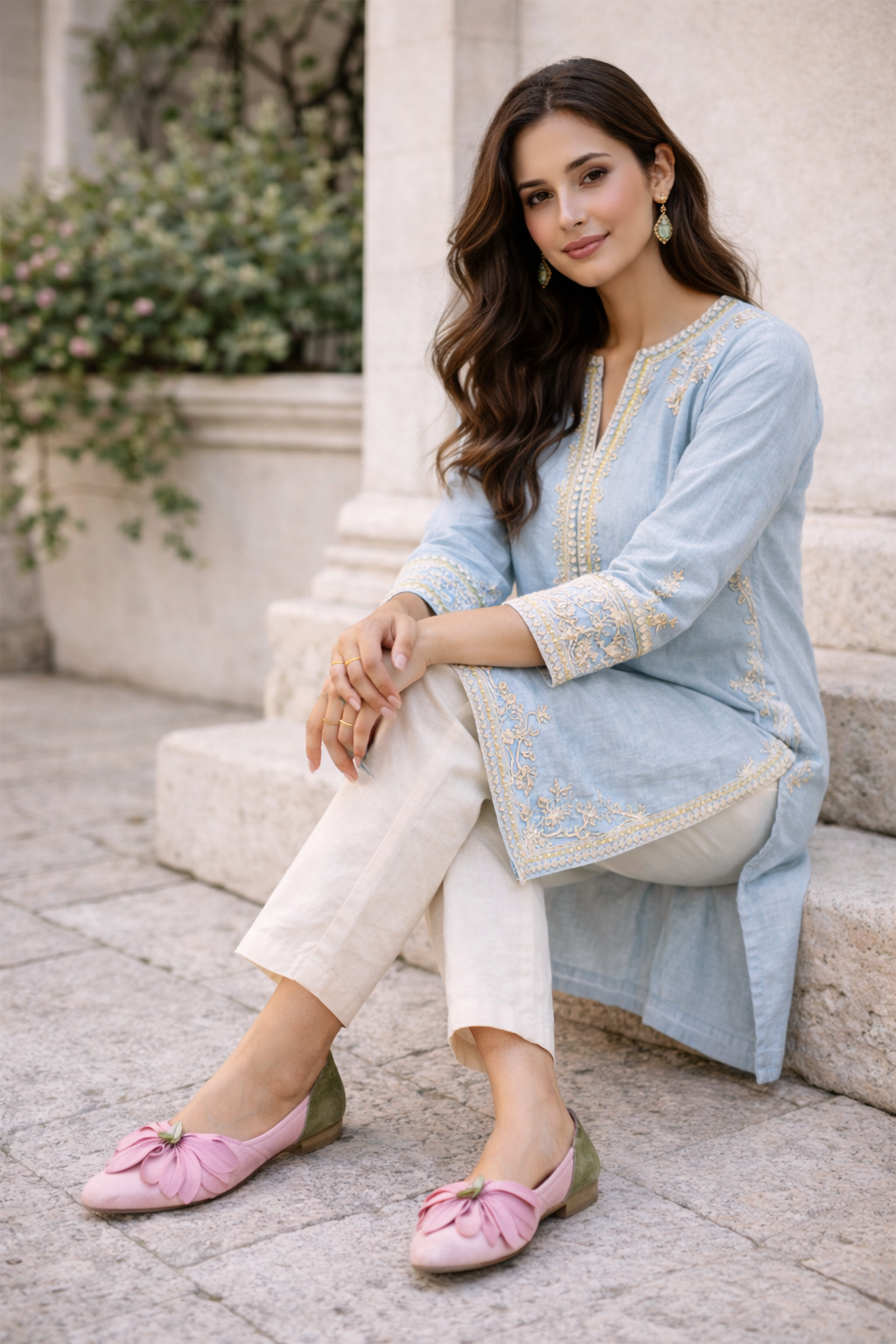 Petal-Soft Suede Ballet Flats