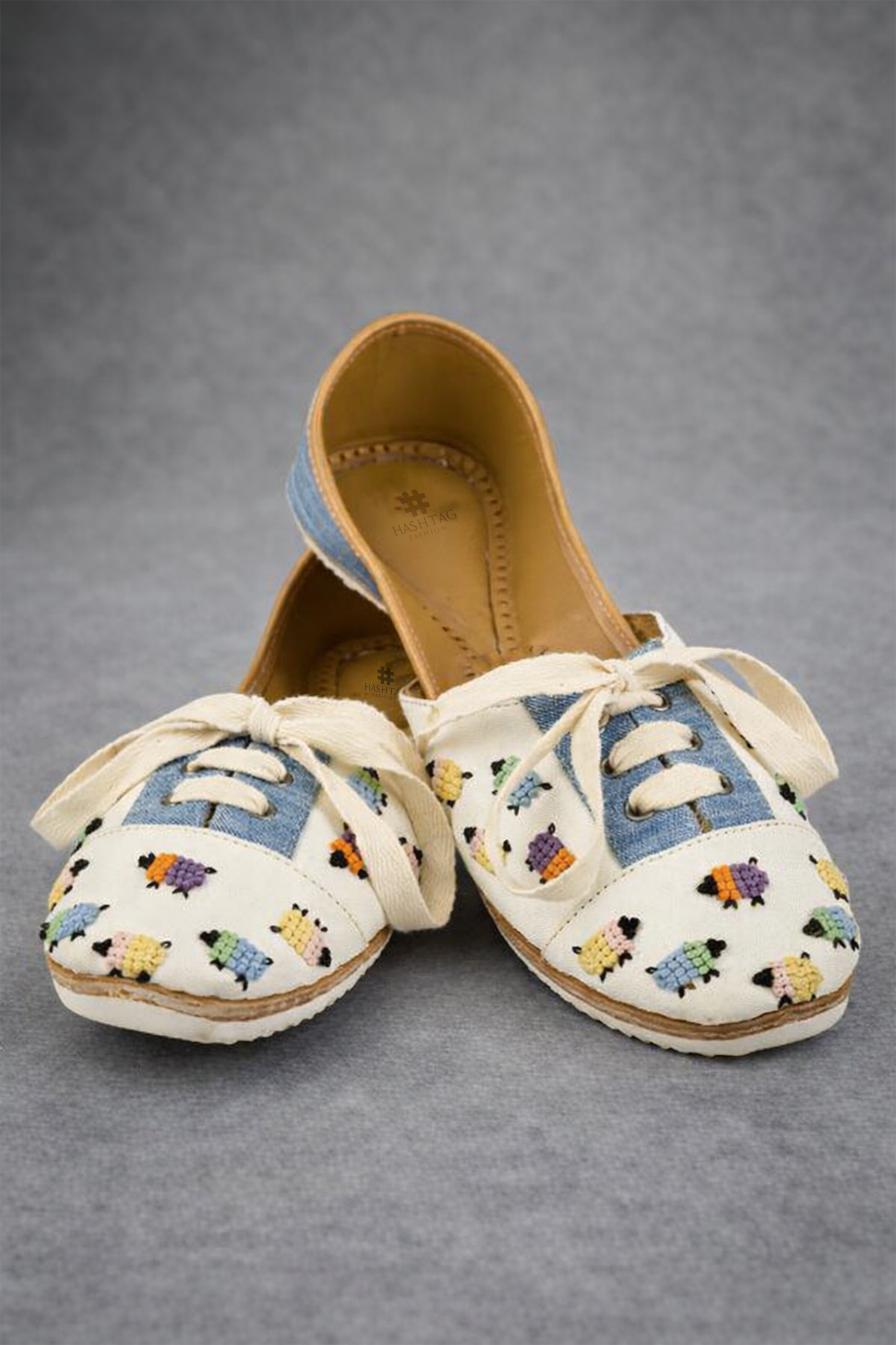 Whimsical Wool-Sheep Sneakers