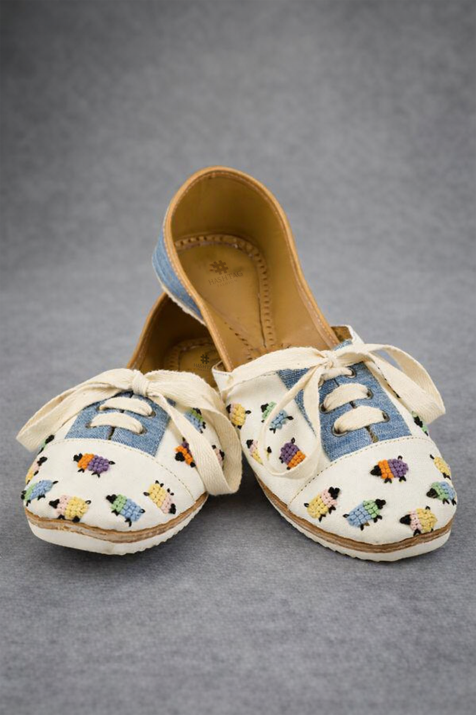 Whimsical Wool-Sheep Sneakers