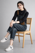 Urban Contrast Patchwork Denim Dungarees